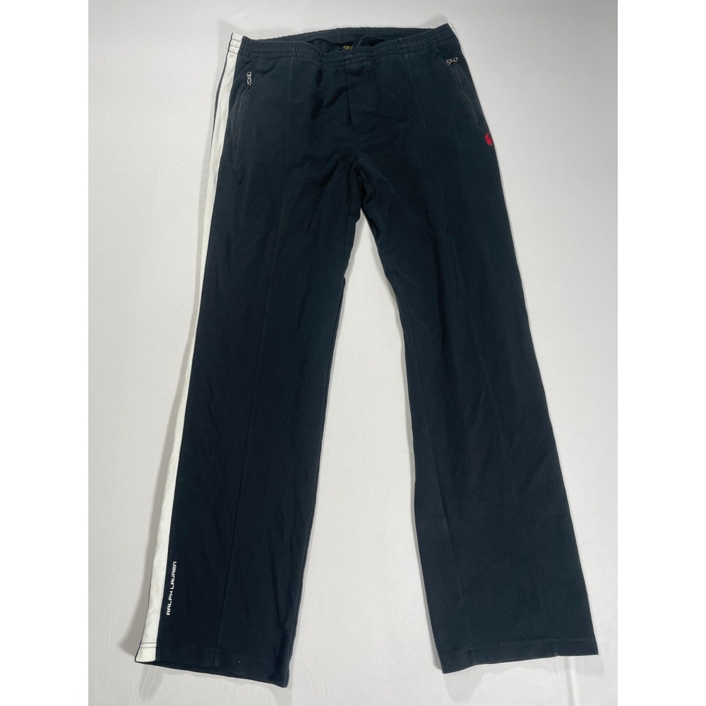 Polo Ralph Lauren Performance Track Pants Large Tall Sweatpants Red Pony Black‎